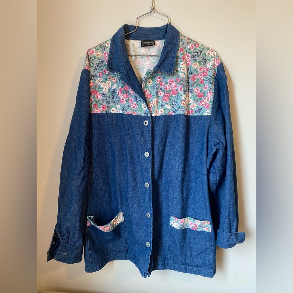 Vintage denim chore jacket.